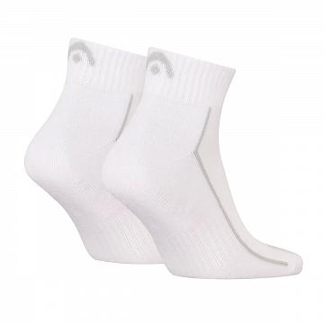 Head Tennis Performance Quarter Socks 2P White